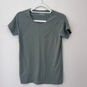 Athleta Active T-Shirt Breathable Vented Running Top Athletic Green‎ S
